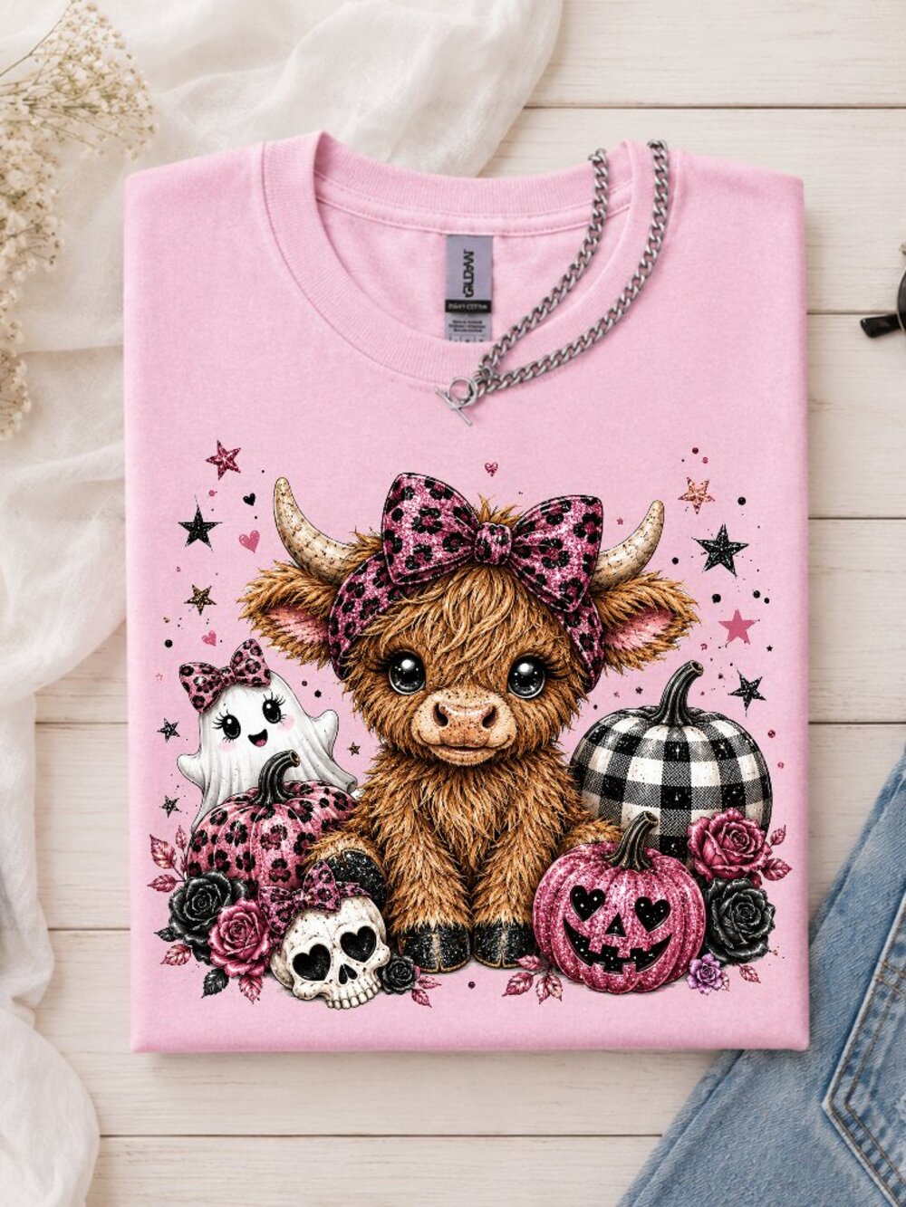 Halloween Highland Cow T-Shirt